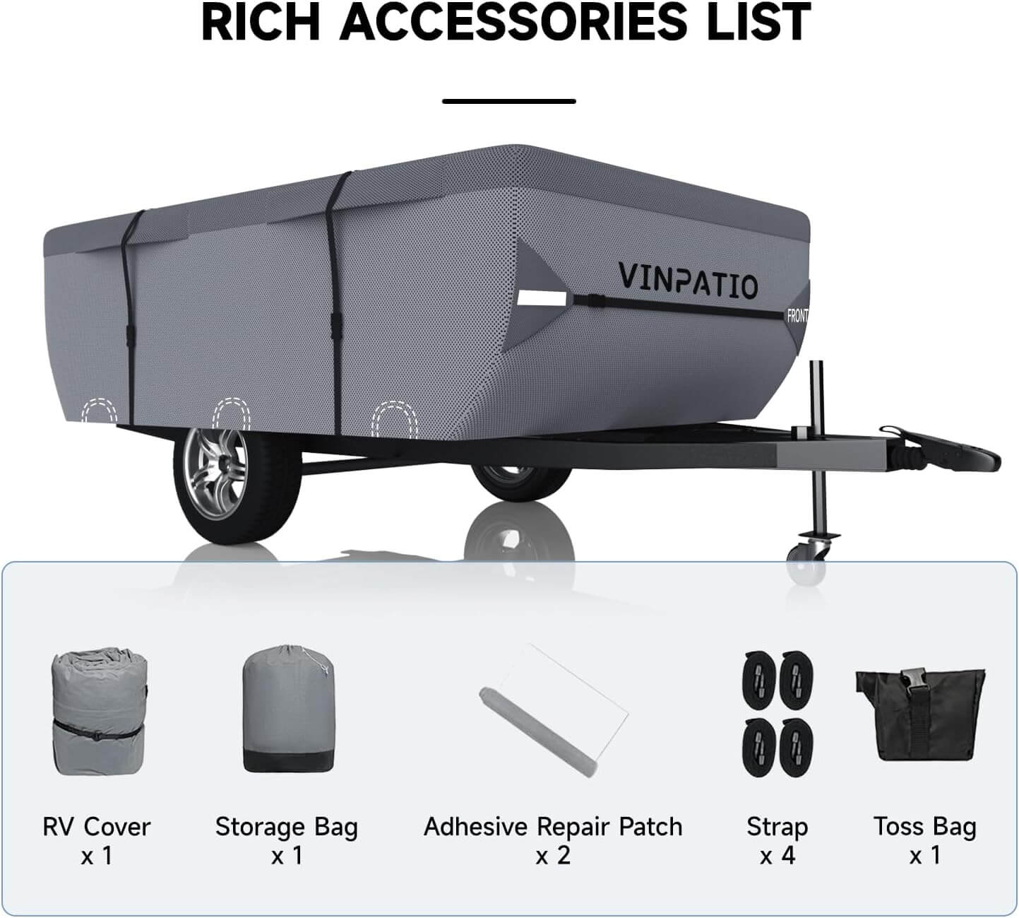 Pop Up Camper Trailer 7 Layer RV Cover Duty Covers