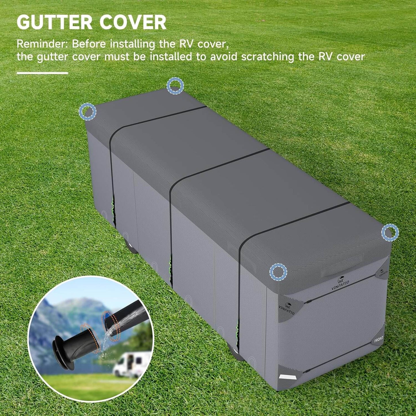 Class A RV Cover Motorhome Heavy Duty Windproof Cover