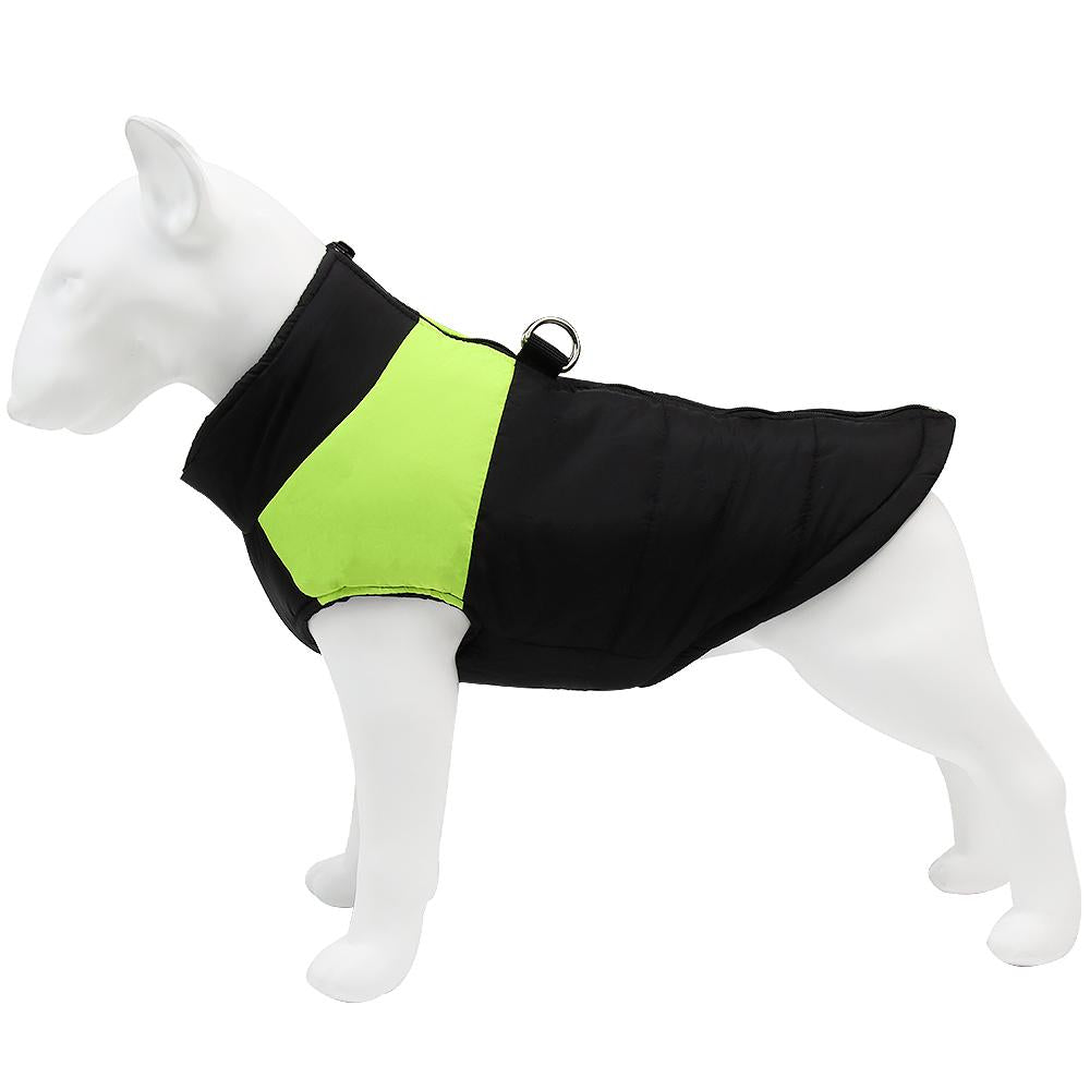 Waterproof Warm Dog Jacket, Thick Winter Coat for Large Dogs, Padded Pet Clothes for Cold Weather