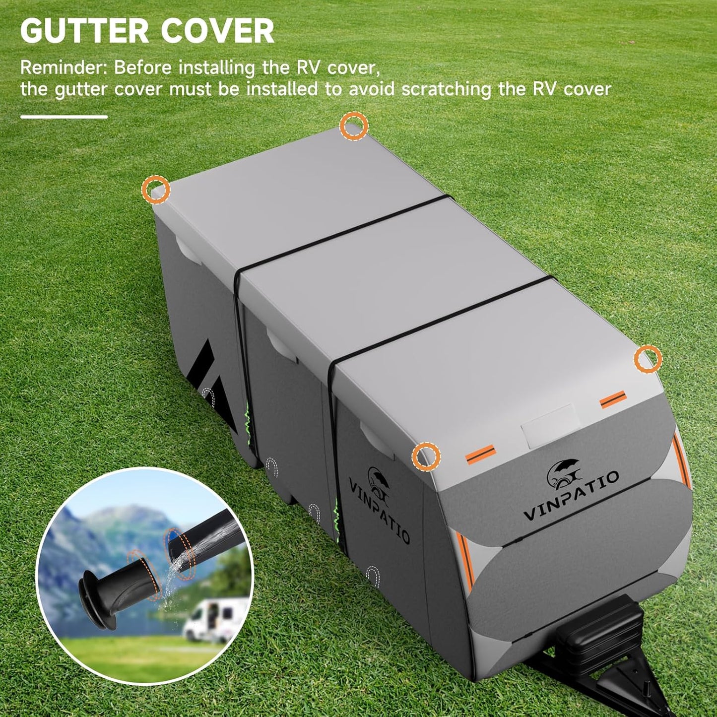 Travel Trailer RV Cover Toy Hauler Duty Cover Fits RV Camper Cover