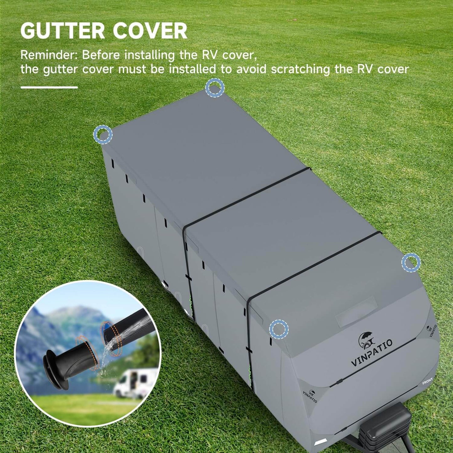7 Layer Travel Trailer Camper RV Cover Toy Hauler Duty Cover