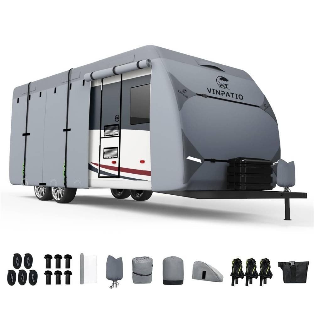7 Layer Travel Trailer Camper RV Cover Toy Hauler Duty Cover