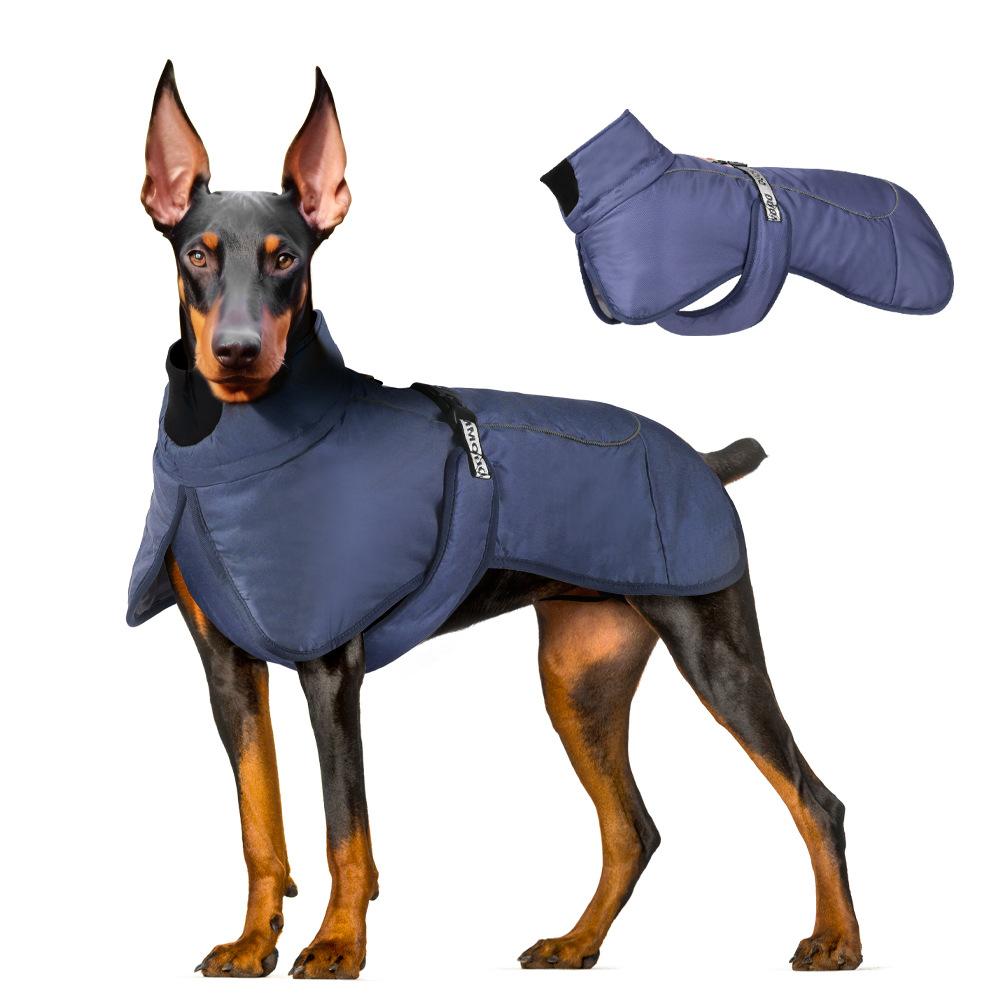Winter Reflective Dog Coat for Large Dogs — Warm, Waterproof & Windproof Pet Jacket