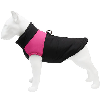 Waterproof Warm Dog Jacket, Thick Winter Coat for Large Dogs, Padded Pet Clothes for Cold Weather