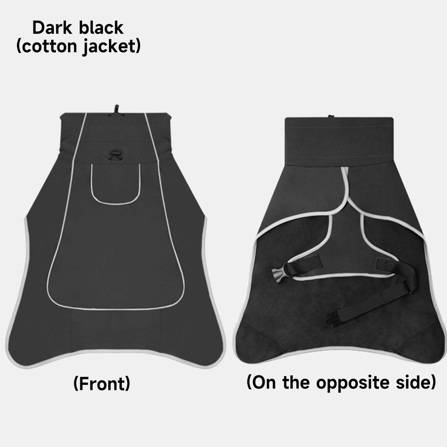 Large Dog Waterproof Windbreaker Warm Windproof Outdoor Jacket for All Seasons with Fleece Lining