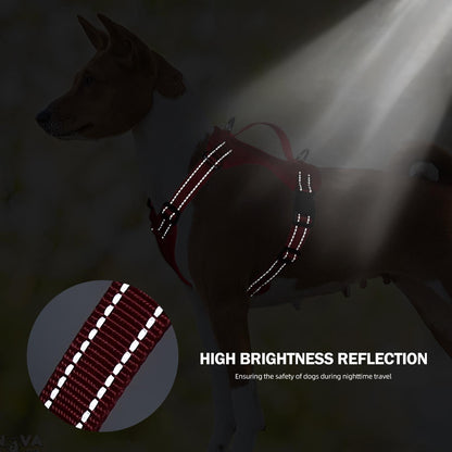 Reflective Pet Vest Harness for Dogs & Cats — Soft, Breathable, Comfortable Adjustable Harness