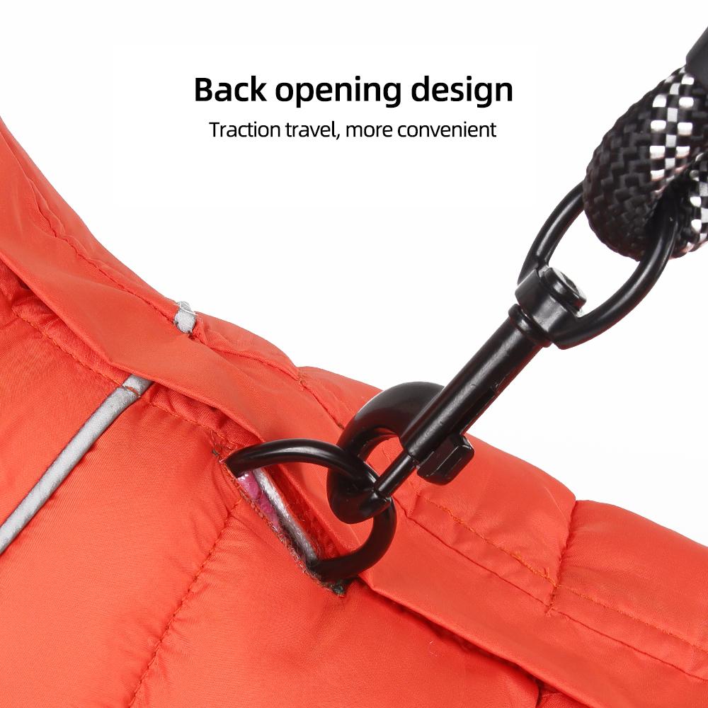 Winter Reflective Dog Jacket | Reversible Waterproof Warm Puppy Coat | Thick Padded Pet Clothes