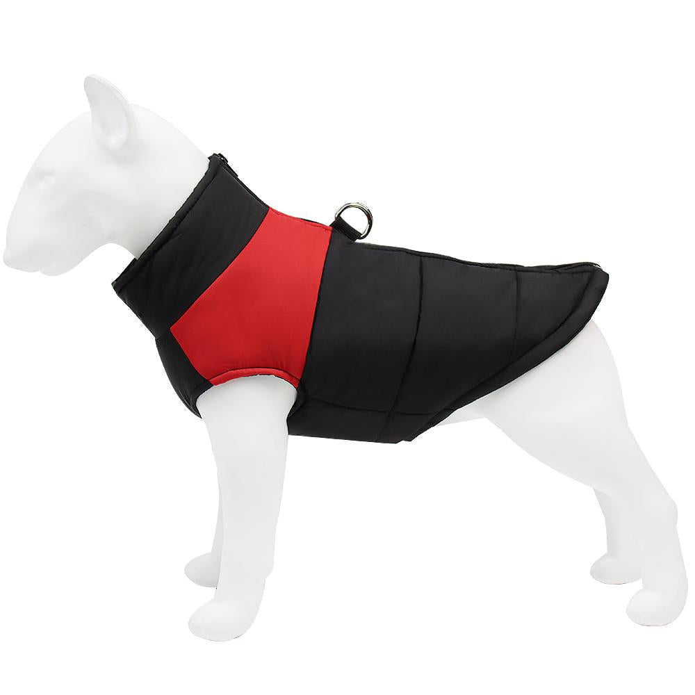 Waterproof Warm Dog Jacket, Thick Winter Coat for Large Dogs, Padded Pet Clothes for Cold Weather
