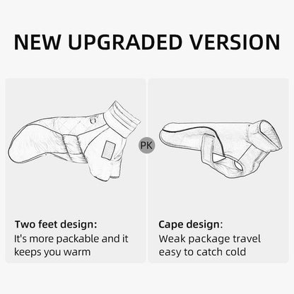 Winter Warm Dog Jacket for Large Dogs Waterproof Reflective Padded Pet Coat