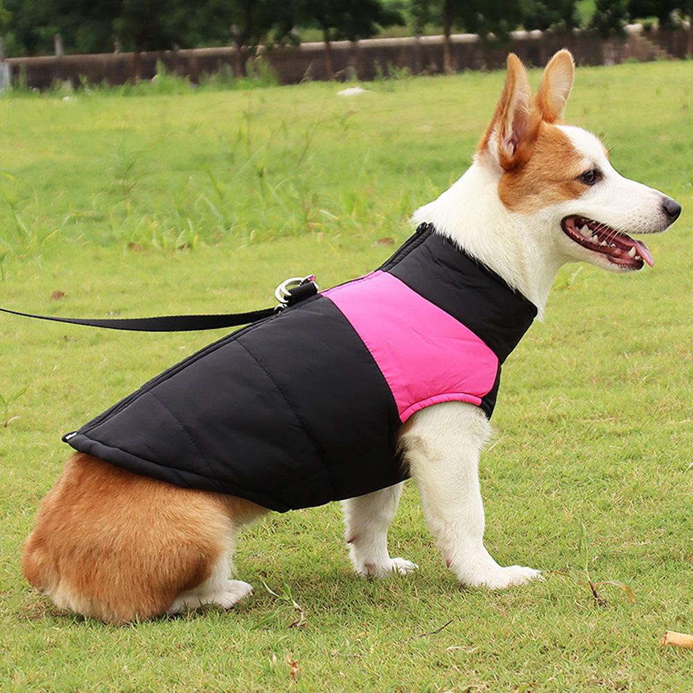 Waterproof Warm Dog Jacket, Thick Winter Coat for Large Dogs, Padded Pet Clothes for Cold Weather