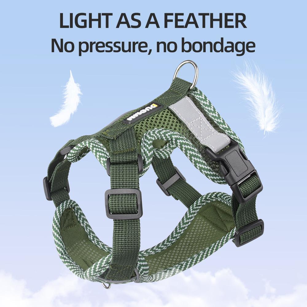 Small Dog Vest Harness | Lightweight, Breathable, Padded & Reflective with Leash Hook