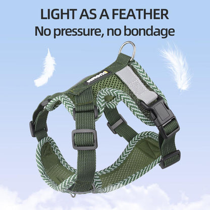 Small Dog Vest Harness | Lightweight, Breathable, Padded & Reflective with Leash Hook