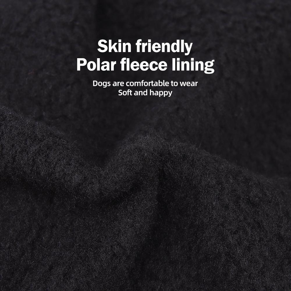 Leash-Friendly Warm Dog Jacket for Small Dogs, Thick PP Cotton Padded Puffer Coat, Back-Opening Easy On/Off Dog Winter Outfit