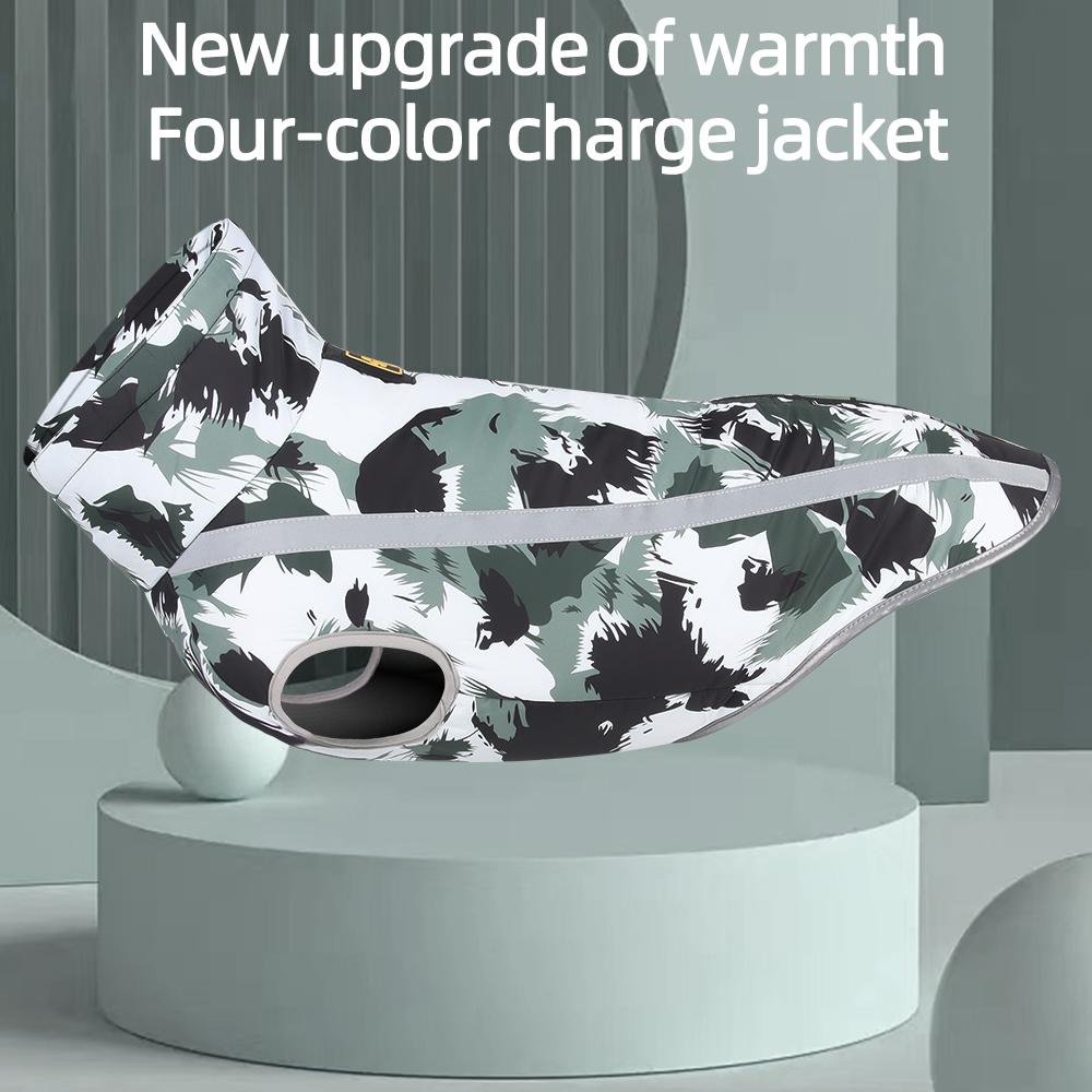 Reflective Dog Winter Jacket | Warm Waterproof Pet Coat for Large Dogs | Thick Outdoor Dog Clothes