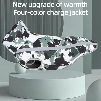 Reflective Dog Winter Jacket | Warm Waterproof Pet Coat for Large Dogs | Thick Outdoor Dog Clothes