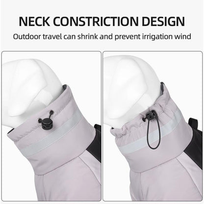 Winter Warm Dog Jacket for Large Dogs Waterproof Reflective Padded Pet Coat