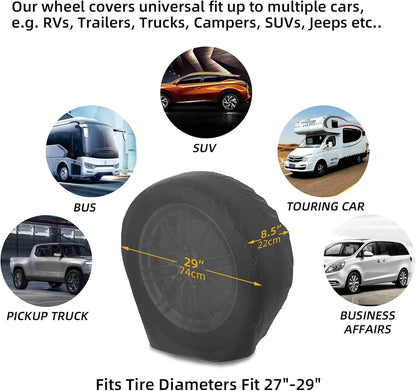 Tire Covers 4 Pack Waterproof Thicken Wheel Protector Cover