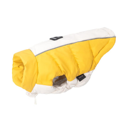 Winter Graphene Dog Puffer Jacket, Color Block Warm Pet Coat, Stand Collar Down Vest for Small Dogs
