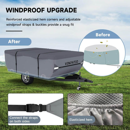 Pop Up Camper Trailer 7 Layer RV Cover Duty Covers