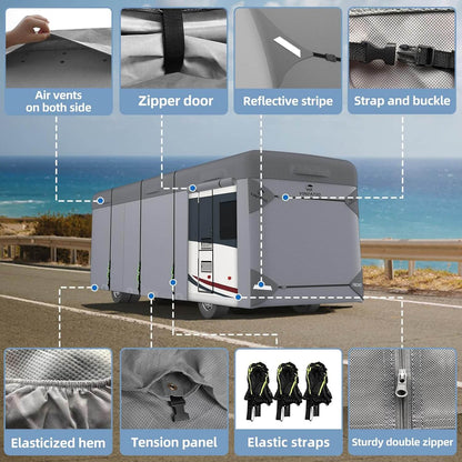 Class A RV Cover Motorhome Heavy Duty Windproof Cover