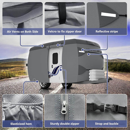 Fiberglass RV Cover 7 Layer Trailer Camper Duty Cover