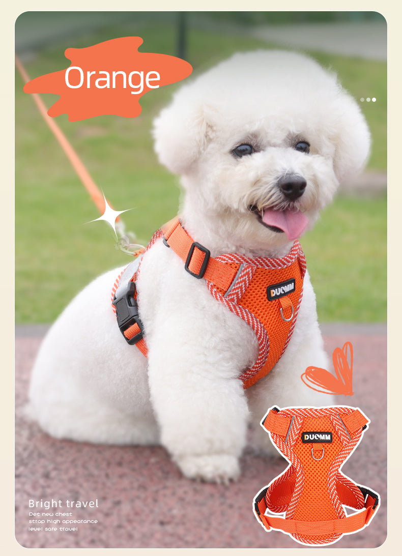 Small Dog Vest Harness | Lightweight, Breathable, Padded & Reflective with Leash Hook