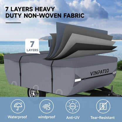 Pop Up Camper Trailer 7 Layer RV Cover Duty Covers