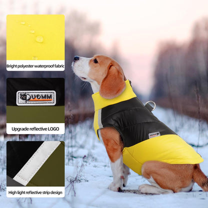 Waterproof Warm Dog Jacket Reflective Pet Coat Comfortable Winter Cotton Outfit