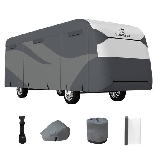 Class A RV Cover 300D Dupont Fabric Heavy Duty Windproof Motorhome Cover