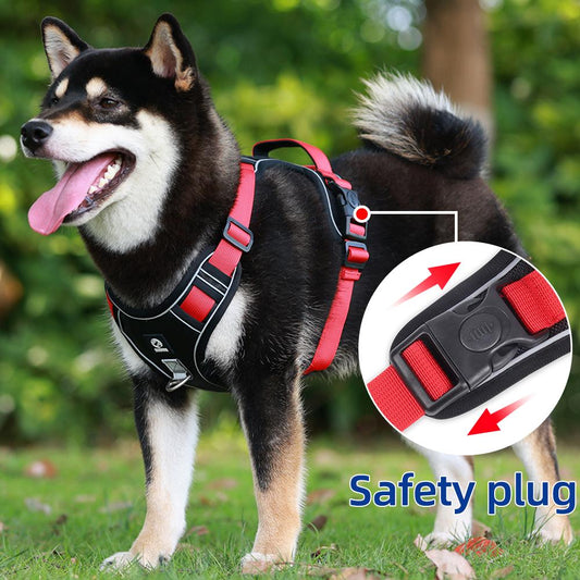 No-Pull Tactical Dog Harness for Large Dogs — Heavy-Duty Anti-Pull, Bite-Resistant Harness & Leash Set