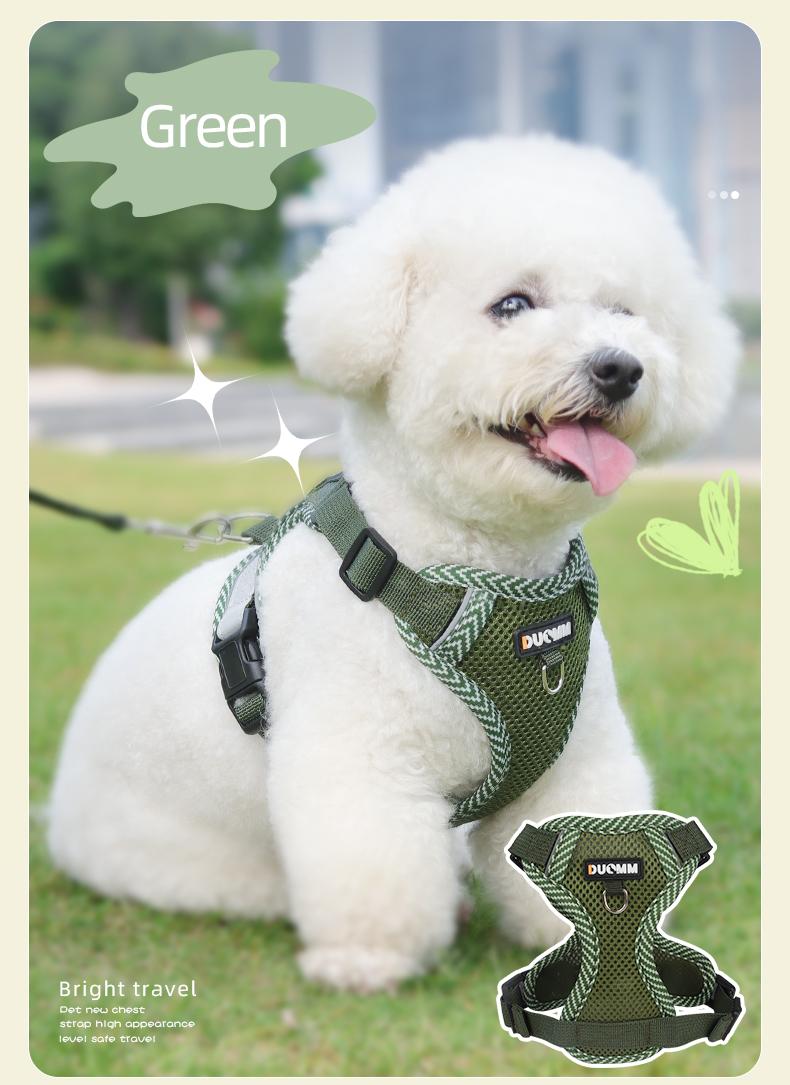 Small Dog Vest Harness | Lightweight, Breathable, Padded & Reflective with Leash Hook