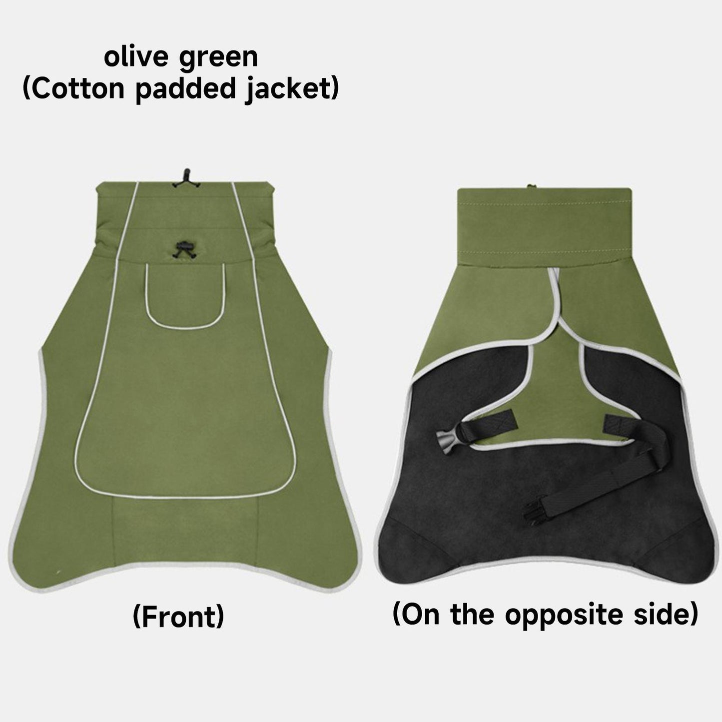 Large Dog Waterproof Windbreaker Warm Windproof Outdoor Jacket for All Seasons with Fleece Lining