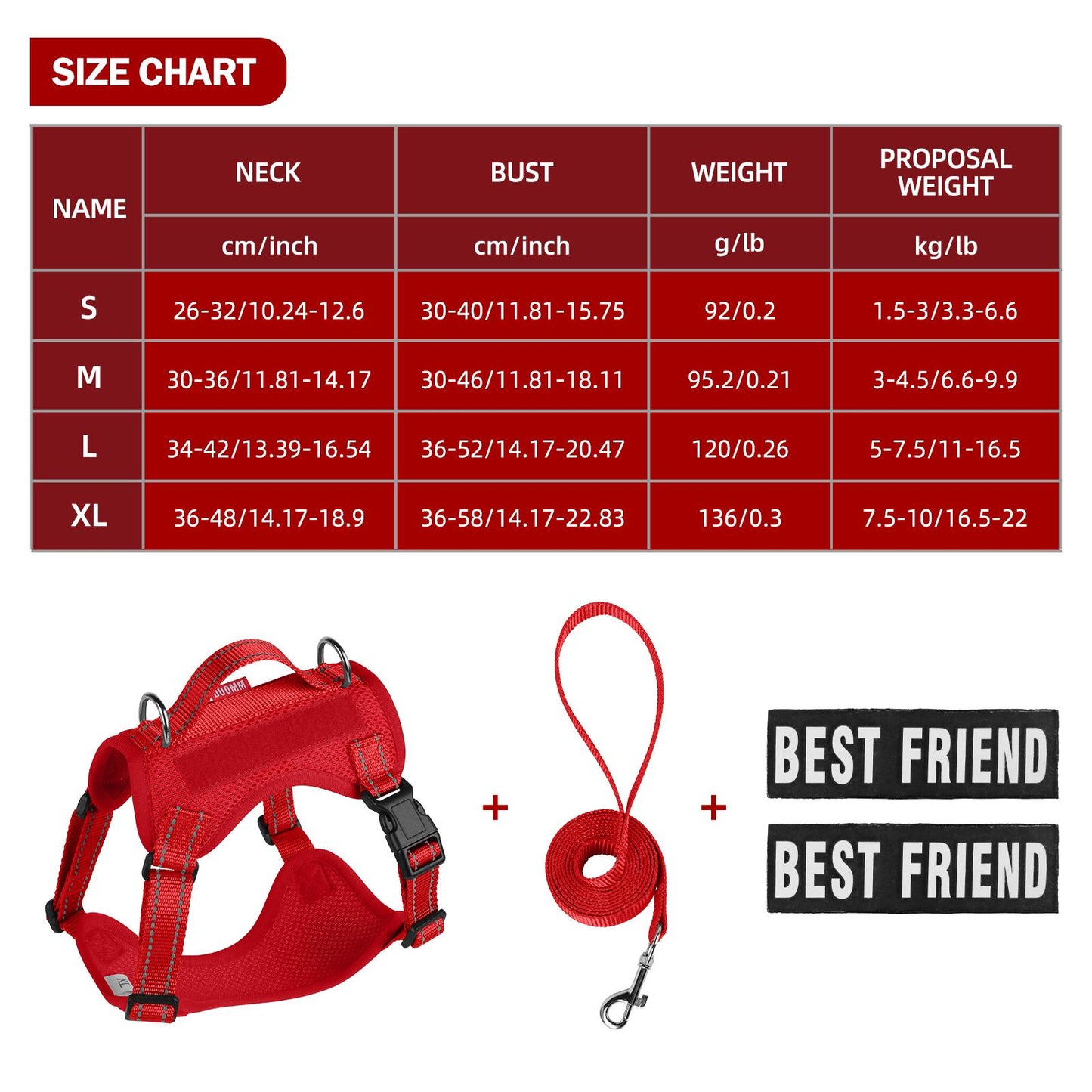 Reflective Pet Vest Harness for Dogs & Cats — Soft, Breathable, Comfortable Adjustable Harness