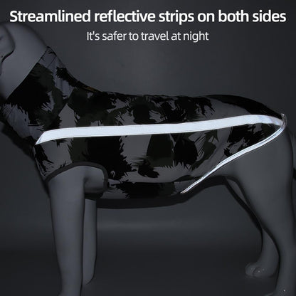 Reflective Dog Winter Jacket | Warm Waterproof Pet Coat for Large Dogs | Thick Outdoor Dog Clothes