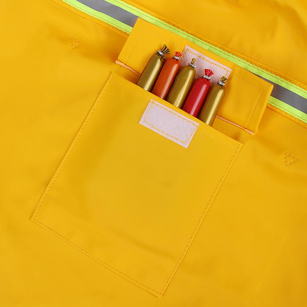 Waterproof PU Dog Raincoat for Large Dogs — Hooded Jacket with Reflective Strips