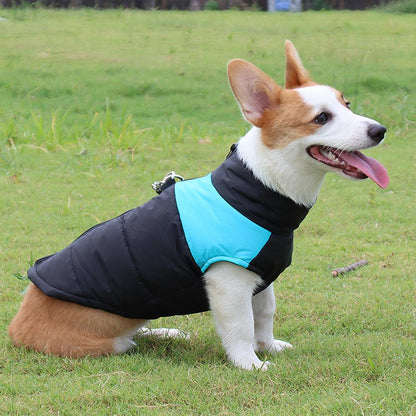 Waterproof Warm Dog Jacket, Thick Winter Coat for Large Dogs, Padded Pet Clothes for Cold Weather