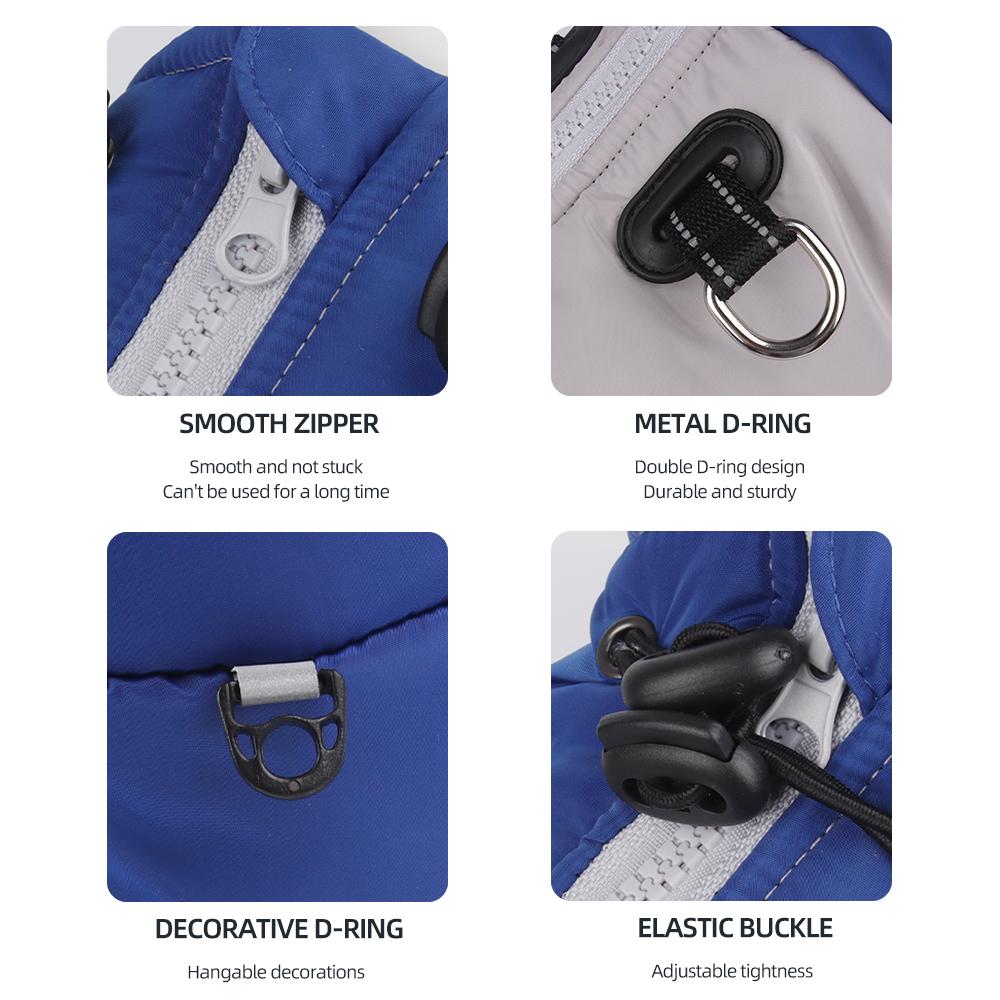 Winter Warm Reflective Dog Jacket for Large Dogs — Waterproof, Windproof, Thick Pet Coat