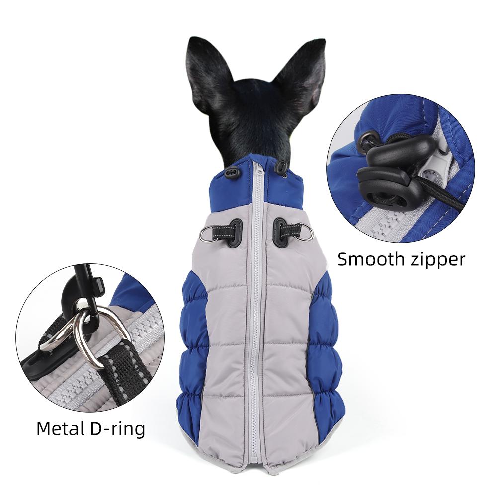 Winter Warm Reflective Dog Jacket for Large Dogs — Waterproof, Windproof, Thick Pet Coat
