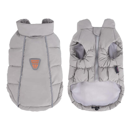 Winter Warm Dog Puffer Vest, Thick Padded Pet Jacket for Small Dogs, Korean Style Puppy Coat, Soft Cozy Dog Winter Clothes