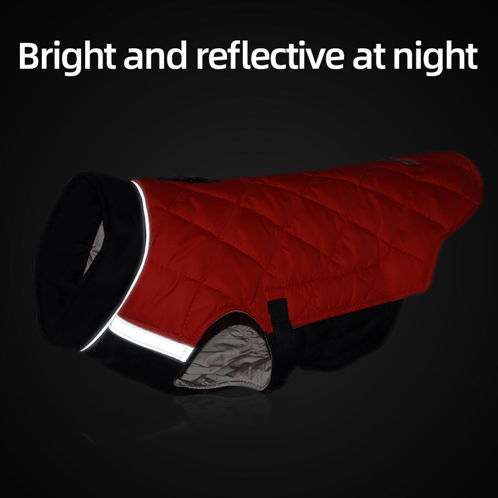 Winter Dog Coat Thick Warm Reflective Jacket for French Bulldog and Small Dogs